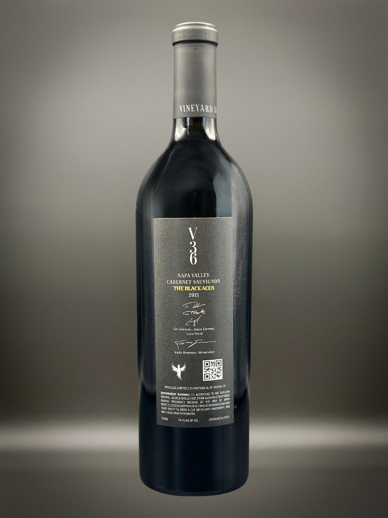 Vineyard 36 2021 'Black Aces' Cabernet Sauvignon